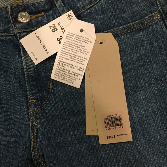 NWT Levi’s 711 Skinny Jeans 28 blue patch - Picture 6 of 7